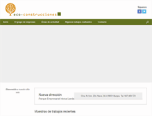 Tablet Screenshot of eco-construcciones.com